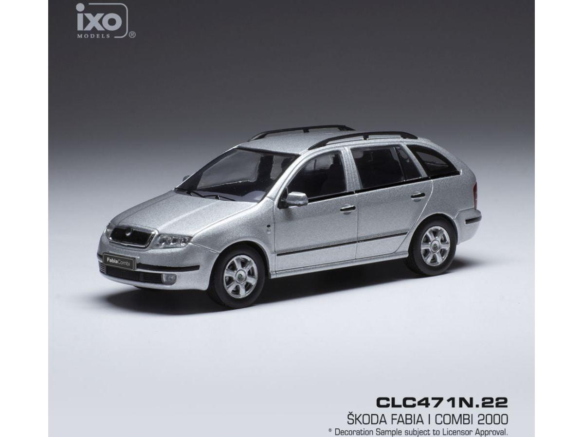Skoda Fabia Silver 2000 1:43 Scale IXO Diecast Model Car-IXO-Diecast Model Centre