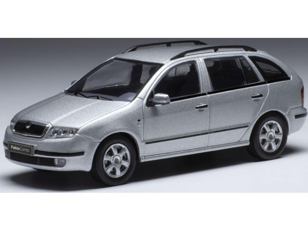 Skoda Fabia Silver 2000 1:43 Scale IXO Diecast Model Car-IXO-Diecast Model Centre