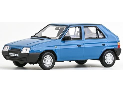 Skoda Favorit 136L 1988 Skoda Blue 1:43 Scale Diecast Model Car – Abrex-Abrex-Diecast Model Centre