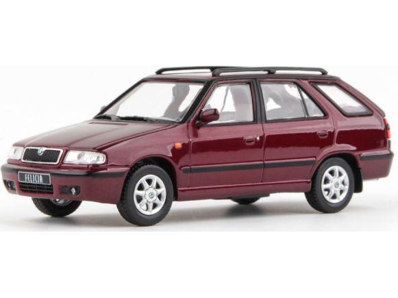 Skoda Felicia FL Estate 1998 Hot Chilli Red Metallic 1:43 Scale Abrex Diecast Model Car-Abrex-Diecast Model Centre