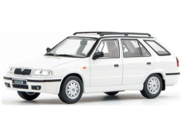 Skoda Felicia FL Estate 1998 White Candy 1:43 Scale Abrex Diecast Model Car-Abrex-Diecast Model Centre