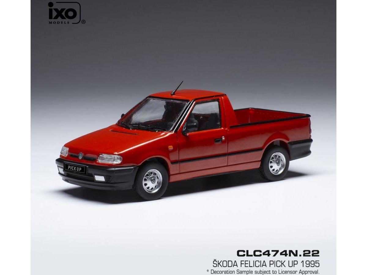 Skoda Felicia Pickup - Red 1995 1:43 Scale IXO Diecast Model Car-IXO-Diecast Model Centre