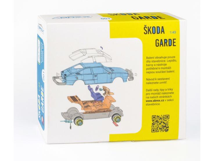Skoda Garde 1982 Solar Yellow Model Kit 1:43 Scale Abrex Diecast Model Car-Abrex-Diecast Model Centre