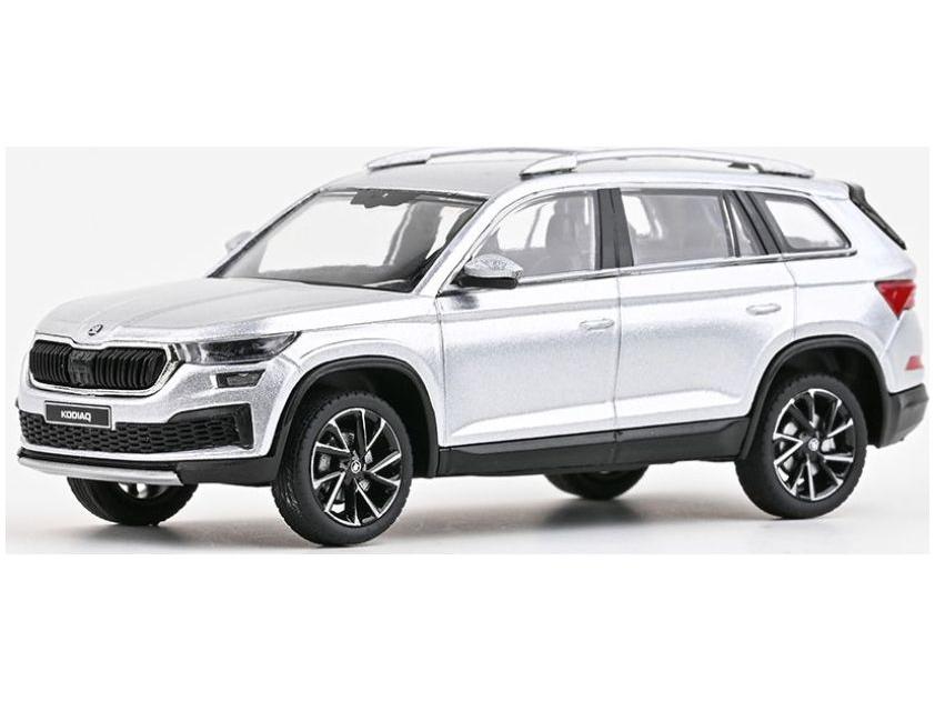 Skoda Kodiaq FL 2021 Silver Brilliant Metallic 1:43 Scale Abrex Diecast Model Car-Abrex-Diecast Model Centre