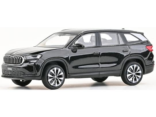 Skoda Kodiaq II 2023 Magic Black Metallic 1:43 Scale Diecast Car – Abrex-Abrex-Diecast Model Centre