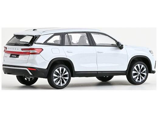 Skoda Kodiaq II 2023 Moon White Metallic 1:43 Scale Diecast Model Car – Abrex-Abrex-Diecast Model Centre