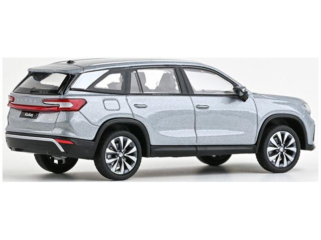 Skoda Kodiaq II 2023 Smoky Silver Diamond Metallic 1:43 Scale Diecast Model Car – Abrex-Abrex-Diecast Model Centre
