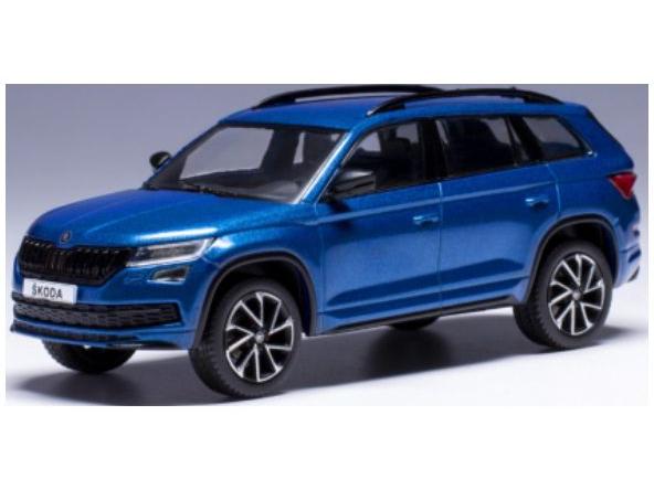Skoda Kodiaq Metallic Blue 2018 Sportline 1:43 Scale IXO Diecast Model Car-IXO-Diecast Model Centre