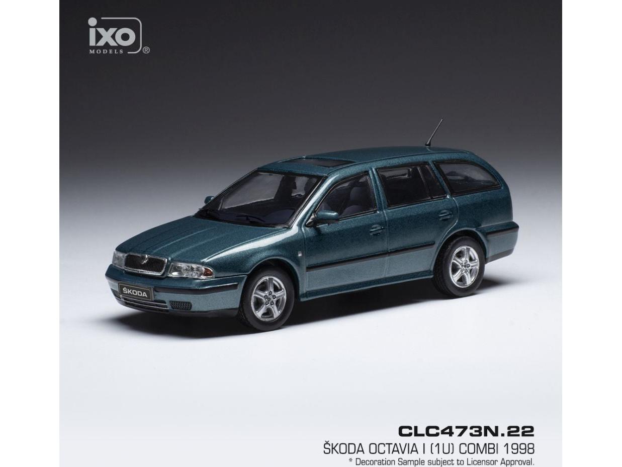Skoda Octavia 1 (1U) Metallic Green 1998 1:43 Scale IXO Diecast Model Car-IXO-Diecast Model Centre