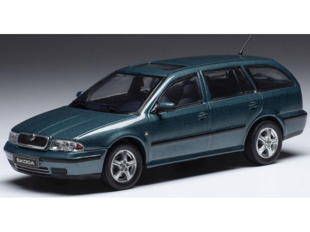 Skoda Octavia 1 (1U) Metallic Green 1998 1:43 Scale IXO Diecast Model Car-IXO-Diecast Model Centre