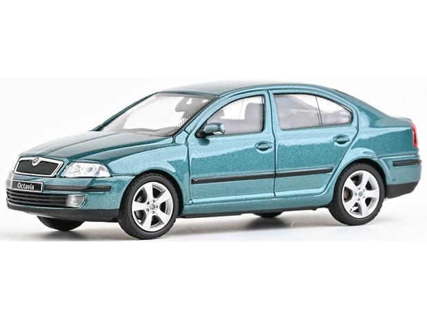 Skoda Octavia II Combi (2004) Deep Sea Blue Metallic 1:43 Scale Diecast Car – Abrex-Abrex-Diecast Model Centre