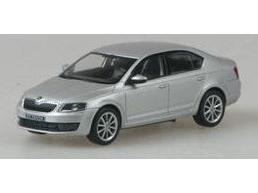 Skoda Octavia III 2012 Brilliant Silver Metallic 1:43 Scale Abrex Diecast Model Car-Abrex-Diecast Model Centre