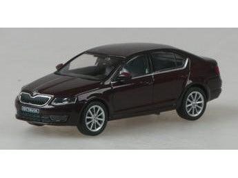 Skoda Octavia III 2012 Rosso Brunello Metallic 1:43 Scale Abrex Diecast Model Car-Abrex-Diecast Model Centre