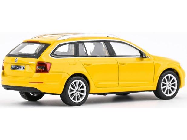 Skoda Octavia III Estate 2013 Yellow Taxi 1:43 Scale Abrex Diecast Model Car-Abrex-Diecast Model Centre