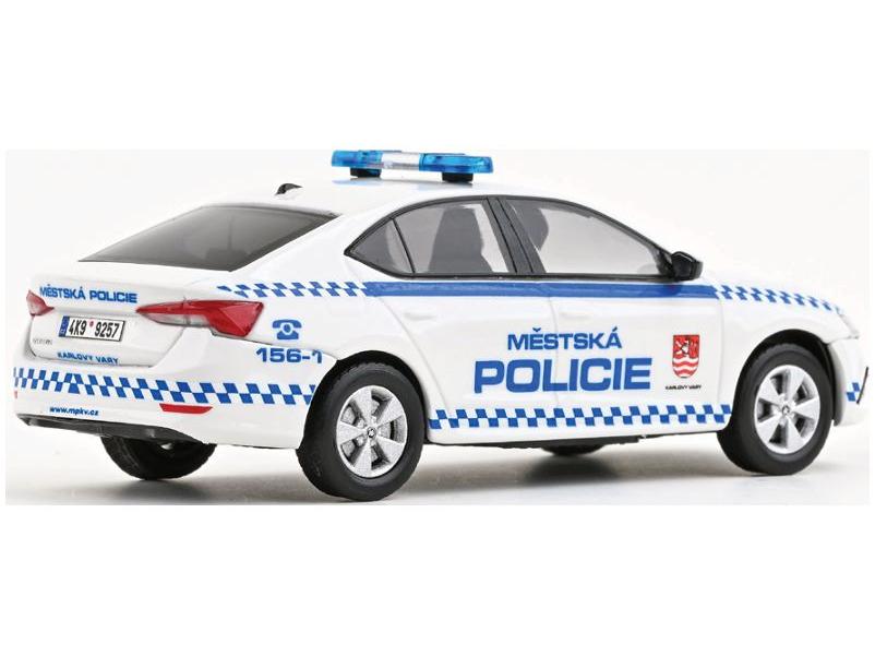 Skoda Octavia IV 2020 MP Karlovy Vary 1:43 Scale Abrex Diecast Model Car-Abrex-Diecast Model Centre