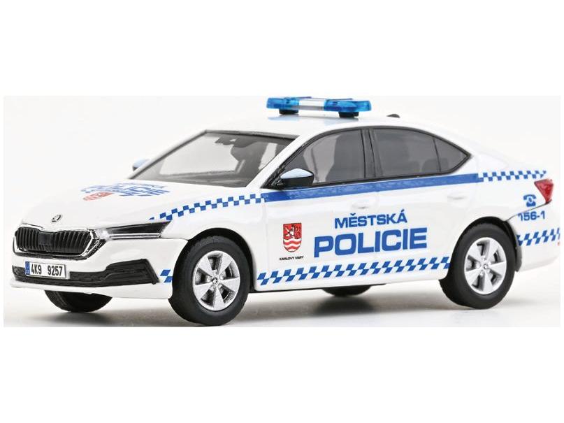 Skoda Octavia IV 2020 MP Karlovy Vary 1:43 Scale Abrex Diecast Model Car-Abrex-Diecast Model Centre