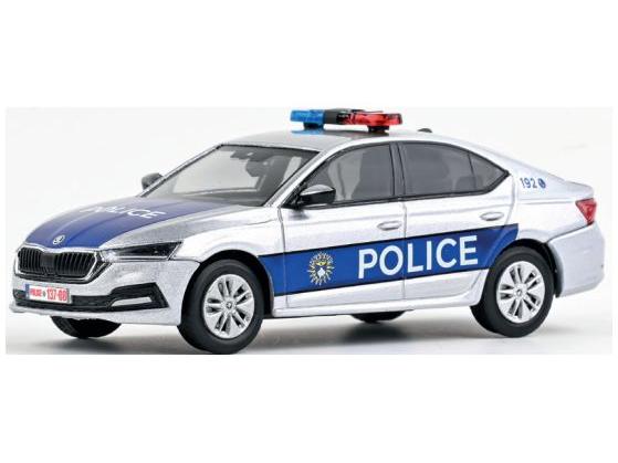 Skoda Octavia IV 2020 Police Kosovo 1:43 Scale Abrex Diecast Model Car-Abrex-Diecast Model Centre