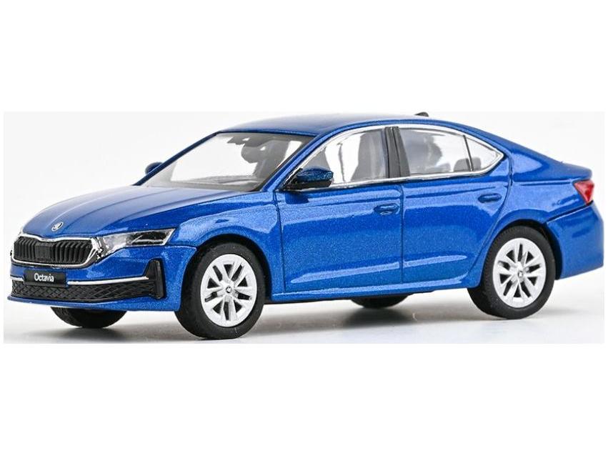 Skoda Octavia IV FL 2024 Blue Race Metallic 1:43 Scale Abrex Diecast Model Car-Abrex-Diecast Model Centre