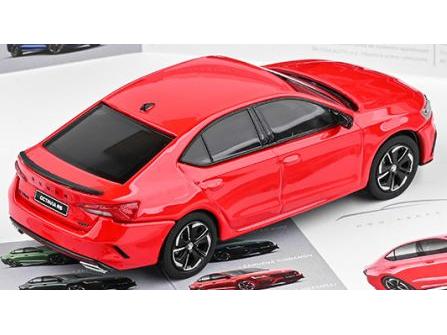 Skoda Octavia IV RS 2020 Rallye Red 1:43 Scale Abrex Diecast Model Car-Abrex-Diecast Model Centre