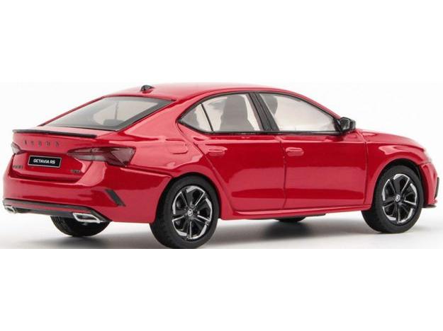 Skoda Octavia IV RS 2020 Velvet Red Metallic 1:43 Scale Abrex Diecast Model Car-Abrex-Diecast Model Centre