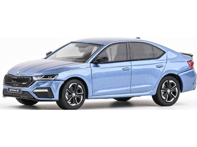 Skoda Octavia IV RS 2020 Water Blue Metallic 1:43 Scale Abrex Diecast Model Car-Abrex-Diecast Model Centre