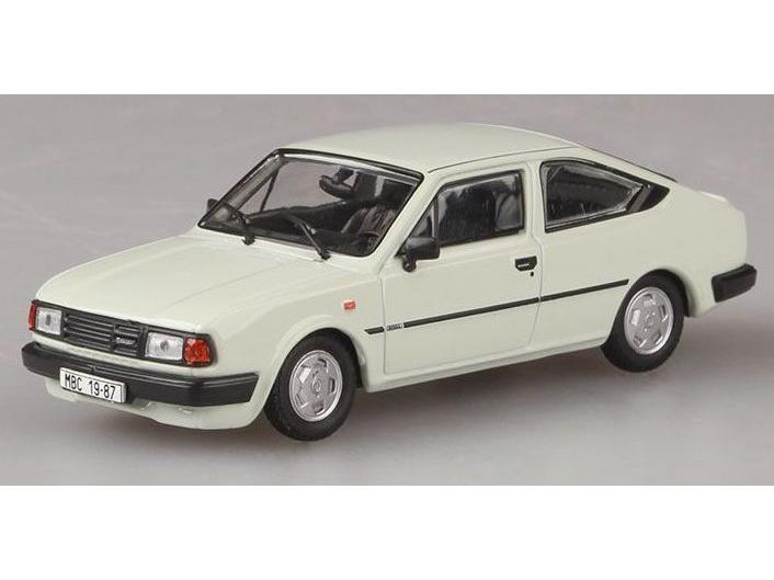 Skoda Rapid 136 1987 Ice White 1:43 Scale Abrex Diecast Model Car-Abrex-Diecast Model Centre