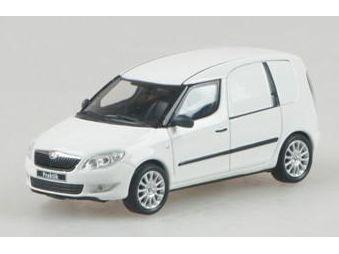 Skoda Roomster FL Praktik 2010 White Candy Uni 1:43 Scale Abrex Diecast Model Car-Abrex-Diecast Model Centre