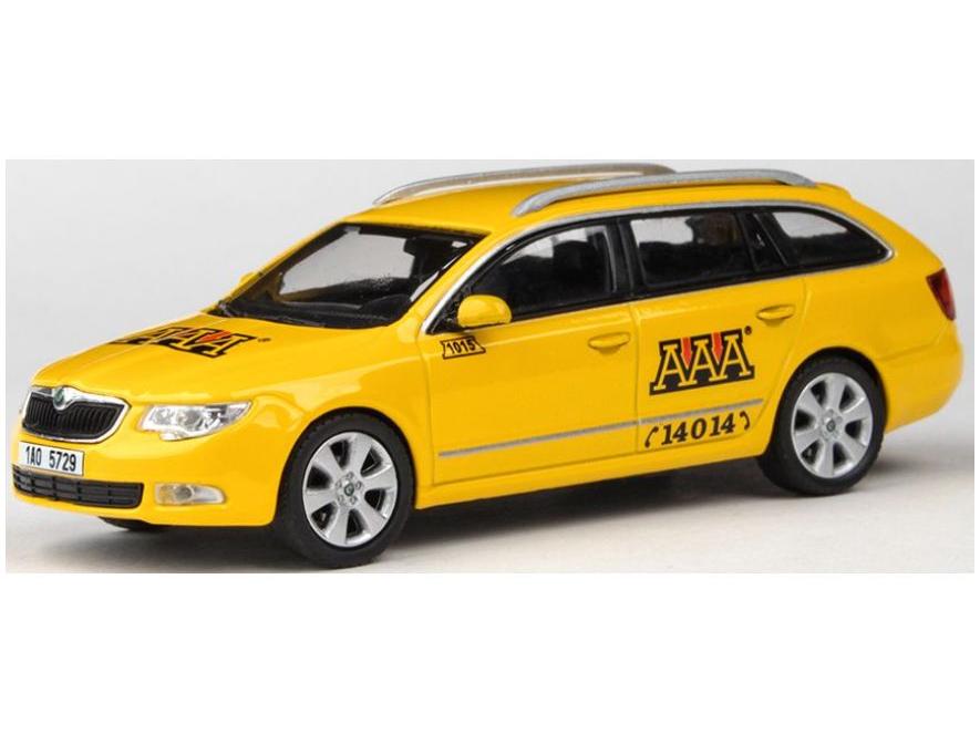 Skoda Superb II Estate 2009 AAA Taxi 1:43 Scale Abrex Diecast Model Car-Abrex-Diecast Model Centre