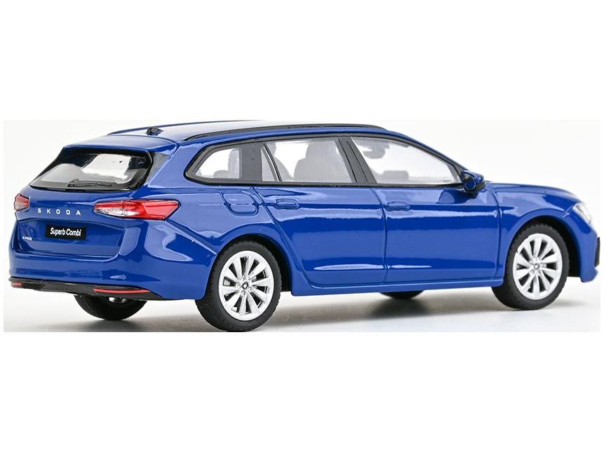 Skoda Superb VI Estate 2023 Energy Blue 1:43 Scale Abrex Diecast Model Car-Abrex-Diecast Model Centre