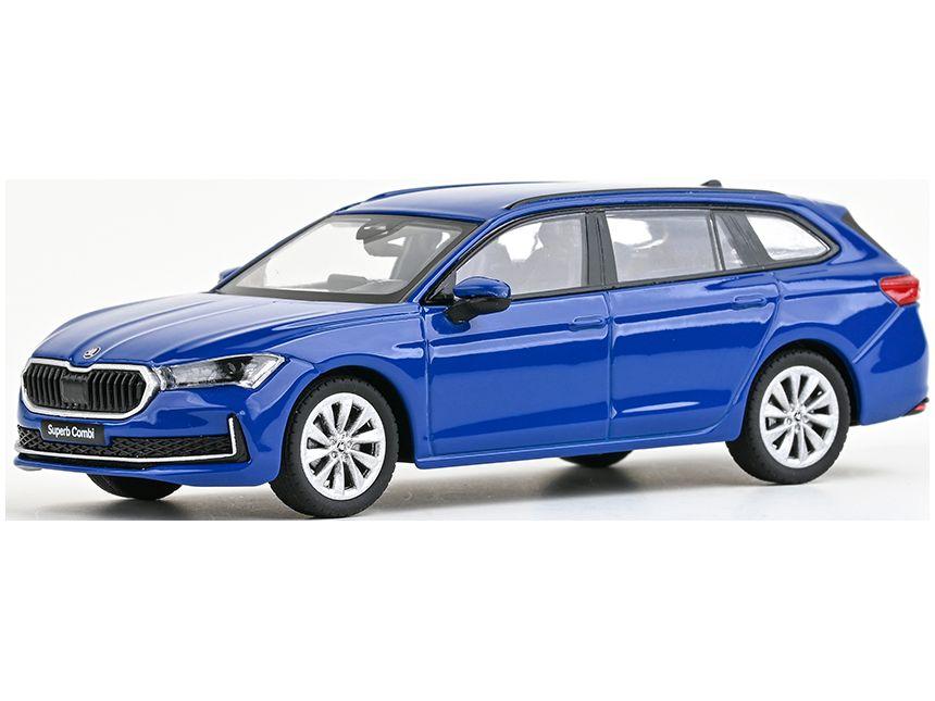Skoda Superb VI Estate 2023 Energy Blue 1:43 Scale Abrex Diecast Model Car-Abrex-Diecast Model Centre