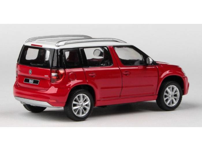 Skoda Yeti FL 2013 Corrida Red Uni 1:43 Scale Abrex Diecast Model Car-Abrex-Diecast Model Centre