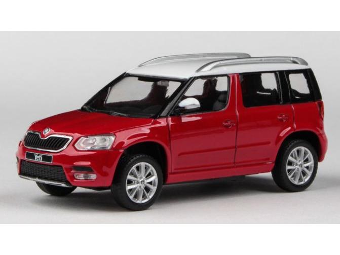 Skoda Yeti FL 2013 Corrida Red Uni 1:43 Scale Abrex Diecast Model Car-Abrex-Diecast Model Centre