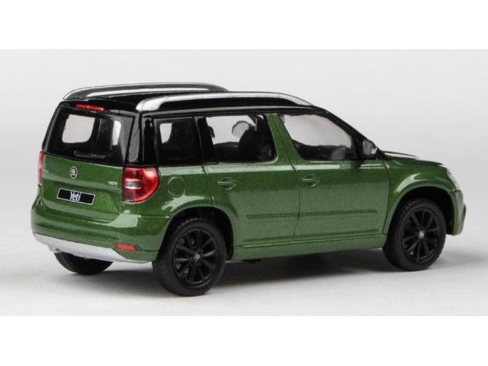 Skoda Yeti FL 2013 Cosmic Green Metallic 1:43 Scale Abrex Diecast Model Car-Abrex-Diecast Model Centre