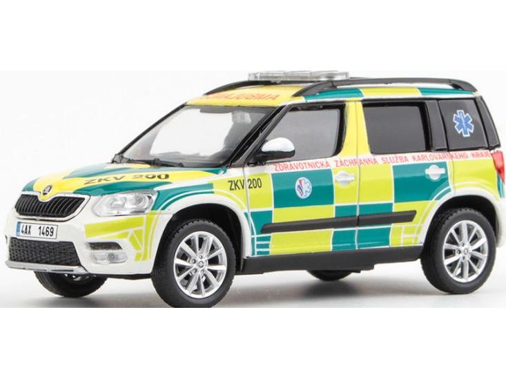 Skoda Yeti FL 2013 EMS Of Karlovy Vary Region 200 1:43 Scale Abrex Diecast Model Car-Abrex-Diecast Model Centre