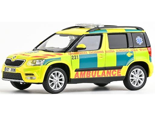 Skoda Yeti FL 2013 EMS Of Zlin Region 231 1:43 Scale Diecast Ambulance – Abrex-Abrex-Diecast Model Centre