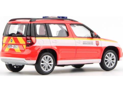 Skoda Yeti FL 2013 Fire Brigade Moravian Silesian Region 1:43 Scale Abrex Diecast Model Car-Abrex-Diecast Model Centre