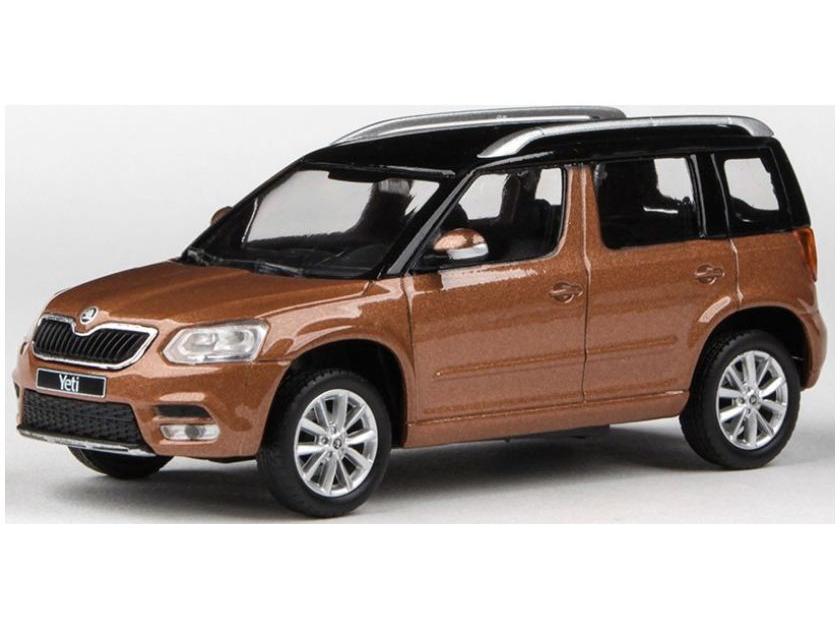 Skoda Yeti FL 2013 Orange Terracotta Metallic 1:43 Scale Abrex Diecast Model Car-Abrex-Diecast Model Centre