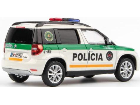 Skoda Yeti FL 2013 Policia SR 1:43 Scale Abrex Diecast Model Car-Abrex-Diecast Model Centre