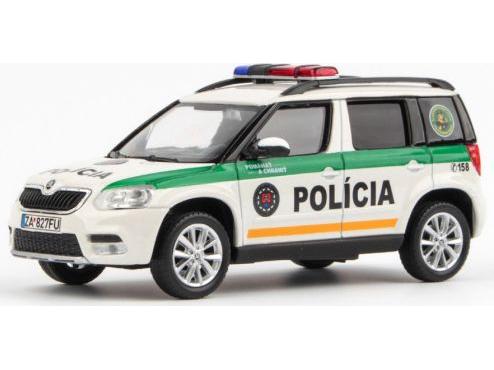 Skoda Yeti FL 2013 Policia SR 1:43 Scale Abrex Diecast Model Car-Abrex-Diecast Model Centre