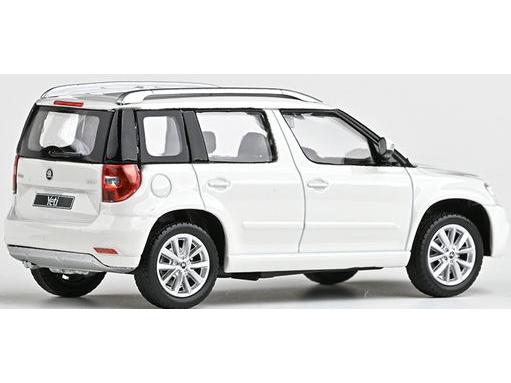 Skoda Yeti FL 2013 White Candy 1:43 Scale Diecast Model Car – Abrex-Abrex-Diecast Model Centre