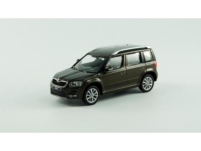 Skoda Yeti FL 2014 - Matto Brown 1:43 Scale Abrex Diecast Model Car-Abrex-Diecast Model Centre