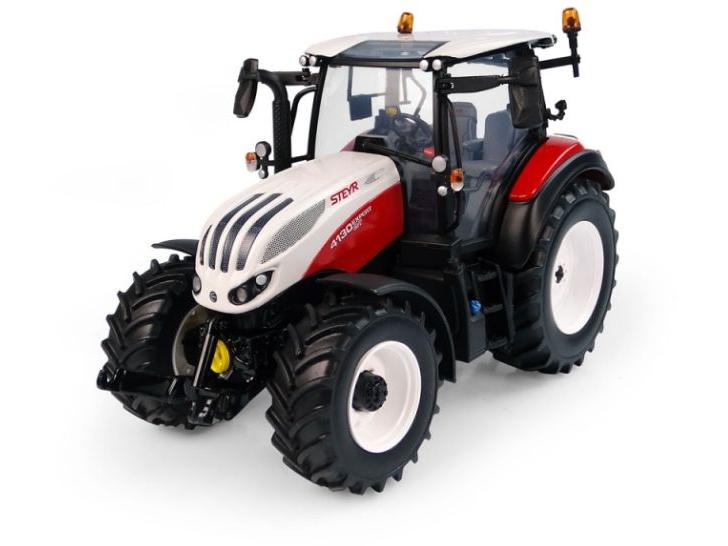 Steyr Expert 4130 CVT High Visibility Low Roof Tractor 1:32 Scale Universal Hobbies Diecast Model-Universal Hobbies-Diecast Model Centre