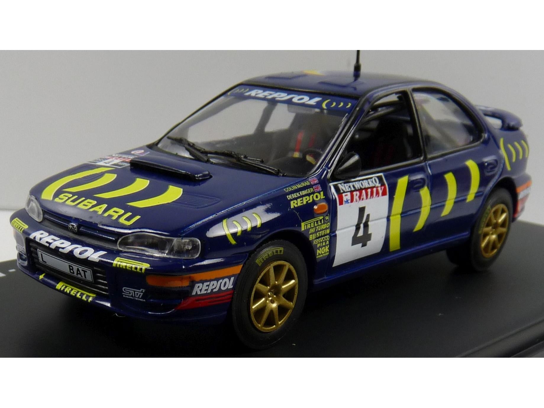 Subaru Impreza #4 McRae 1995 1:43 Scale Diecast Model-Unbranded-Diecast Model Centre