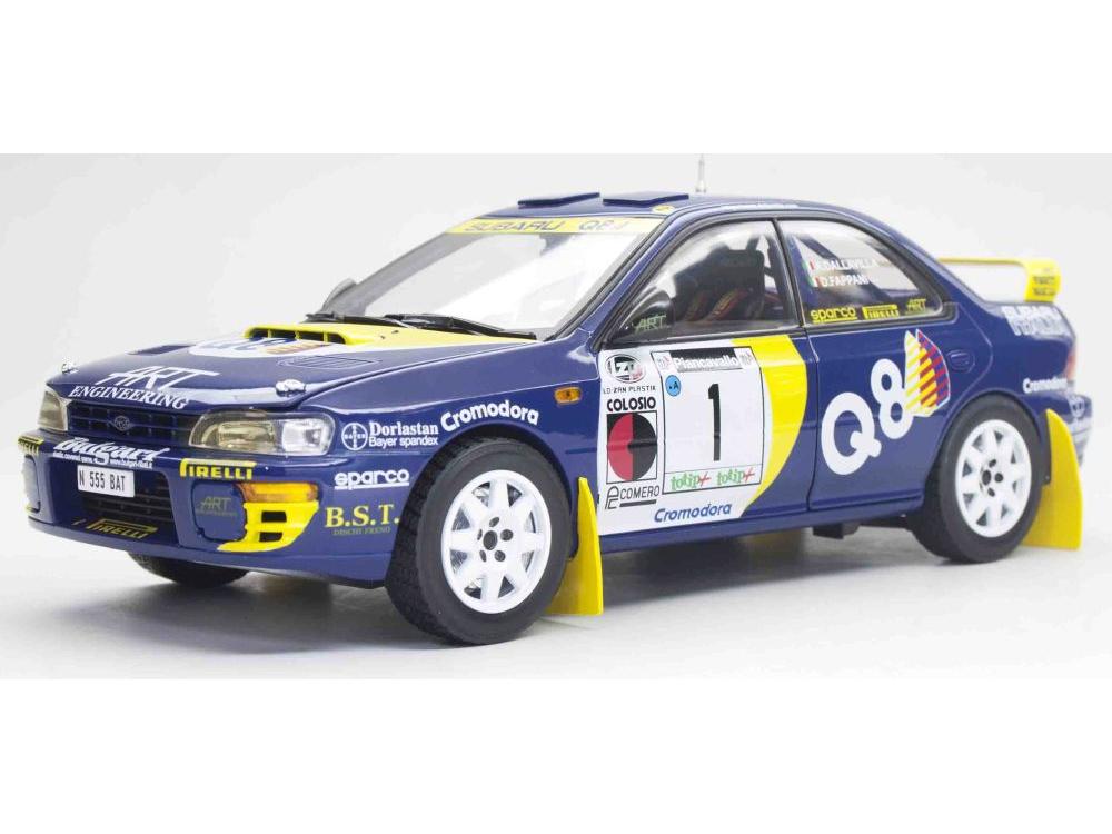 Subaru Impreza 555 #1 Dallavilla/Fappani Winner Rallye Piancavallo 1998 1:18 Scale Sun Star Diecast Model Car-Sun Star-Diecast Model Centre