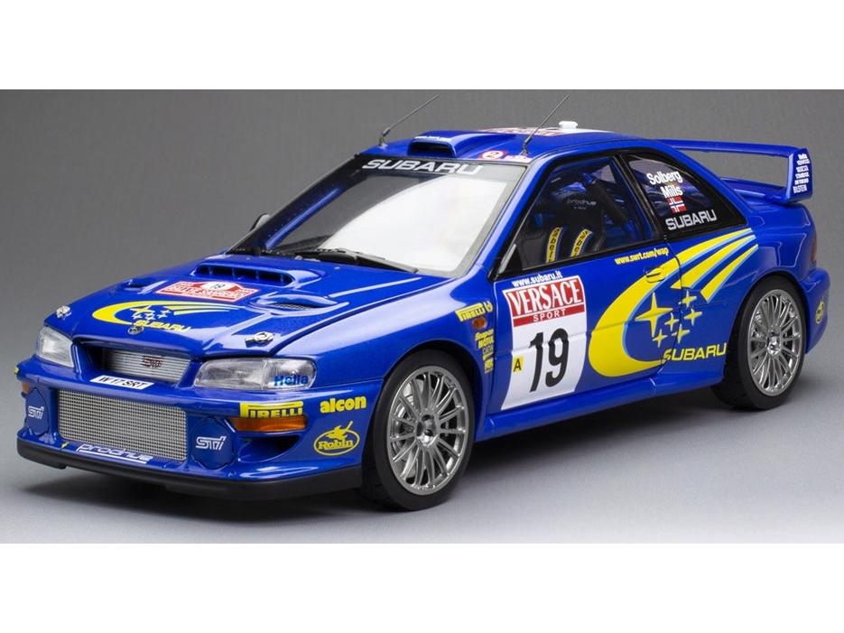 Subaru Impreza S6 WRC Sanremo Rallye d'Italia 2000 #19 Solberg/Mills 1:18 Scale Diecast Model Car – Sun Star-Sun Star-Diecast Model Centre
