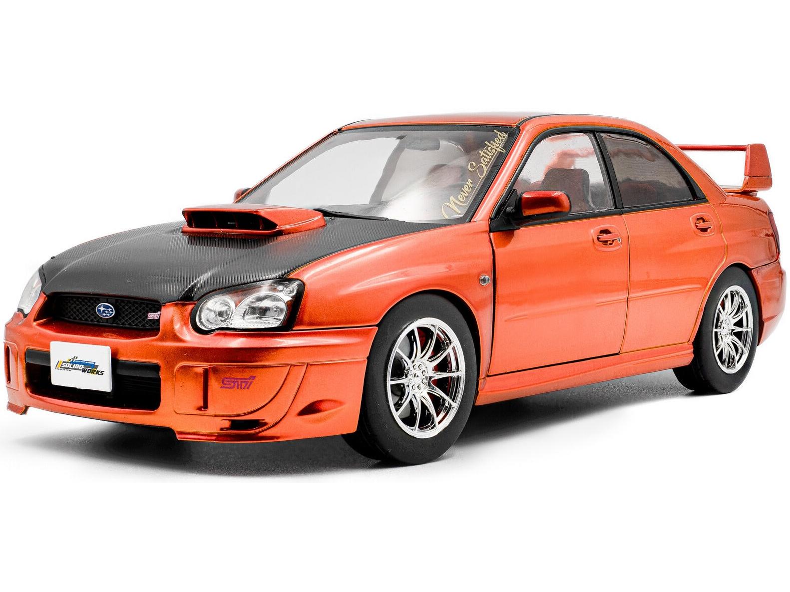 Subaru Impreza WRX STi Orange Metallic 2003 1:18 Scale Diecast Model Car – Solido-Solido-Diecast Model Centre