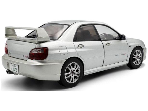 Subaru Impreza WRX STi Premium Silver Effect 2003 1:18 Scale Solido Diecast Model Car-Solido-Diecast Model Centre
