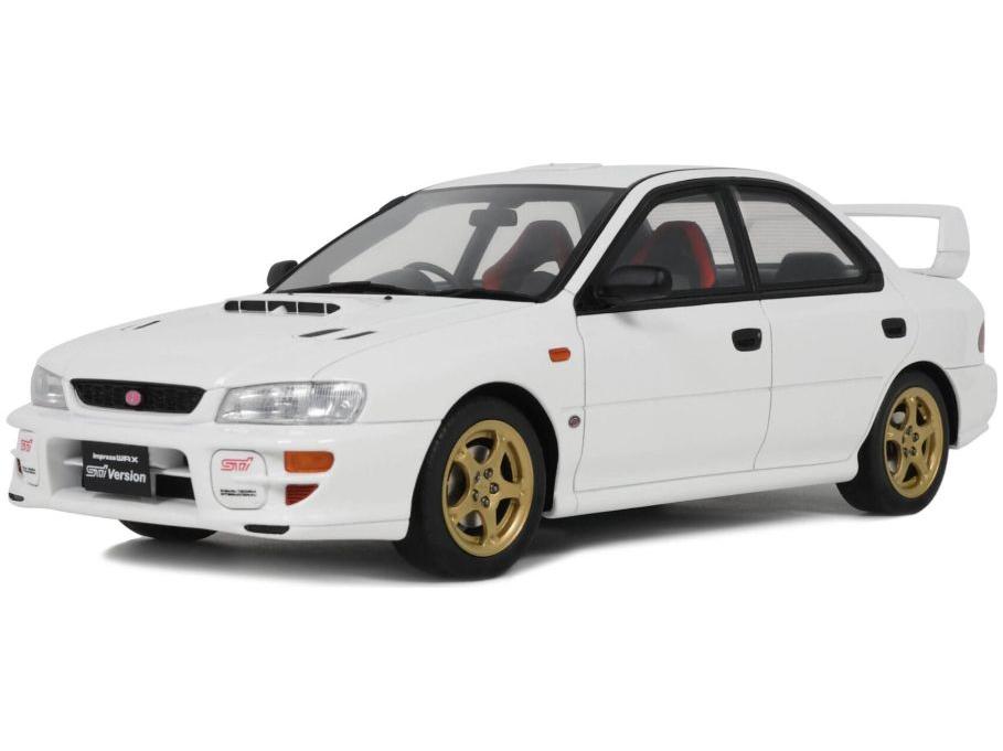 Subaru Impreza WRX Type RA STi 2000 Pure White 1:18 Scale OttOmobile Resin Model-OttOmobile-Diecast Model Centre