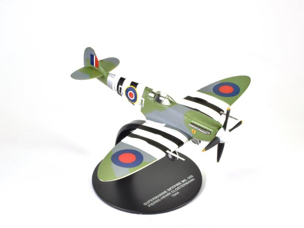 Supermarine Spitfire MKIXb - RAF 1944 PH Clostermann 1:72 Scale Unbranded Diecast Model-Unbranded-Diecast Model Centre