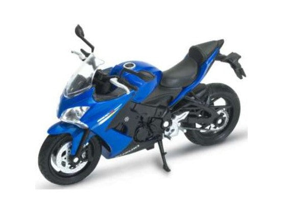 Suzuki GSX-S1000F 2017 blue - 1:18 Scale Diecast Model Motorcycle-Welly-Diecast Model Centre